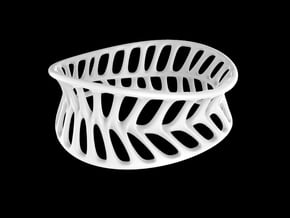 Vertebra Bracelet / Model VTB05 in White Natural Versatile Plastic