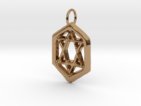 Jewish Star in Polished Brass