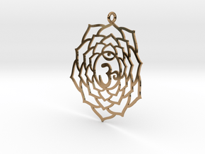 Crown Chakra Necklace in Polished Brass