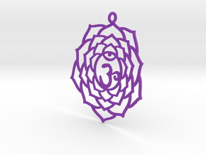Crown Chakra Necklace in Purple Processed Versatile Plastic