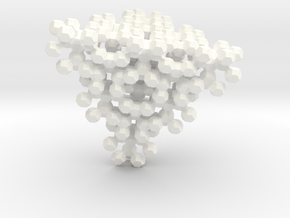 Ultrablock Tetrahedron  in White Processed Versatile Plastic