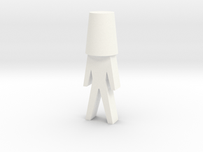 Wine stopper man in White Processed Versatile Plastic