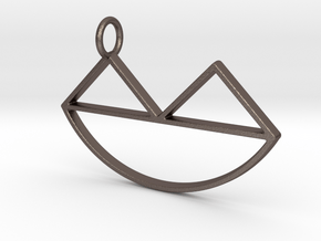 Narsferatu Pendant in Polished Bronzed Silver Steel