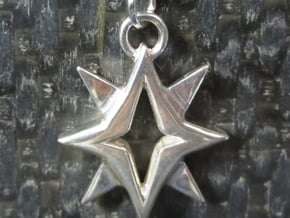 Starbright Pendant in Polished Silver