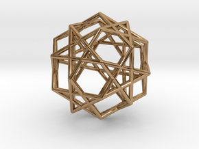 Star Dodecahedron in Polished Brass