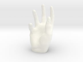 Iphone Hand  in White Processed Versatile Plastic