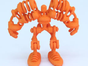 Springbot V2-7 /Series#1  (60% 4cm/1.6") in Orange Processed Versatile Plastic
