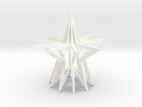 Holiday Ornament in White Processed Versatile Plastic