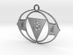 AJNA Chakra in Fine Detail Polished Silver
