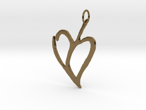 Heart 1 in Polished Bronze