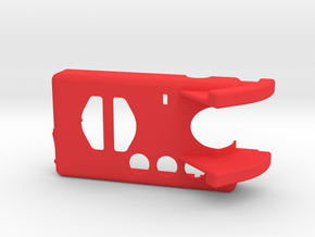 Mobius Case - Top 0-45° in Red Processed Versatile Plastic