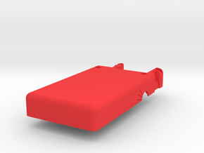 Mobius Case - Bottom Flat in Red Processed Versatile Plastic