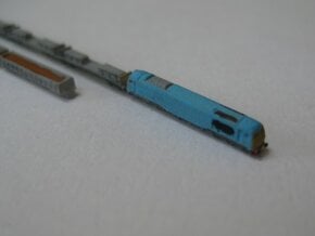 BR Class 60 with steel train (1:1250) in Smooth Fine Detail Plastic