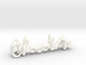 Chocolate Chocolate Necklace in White Processed Versatile Plastic