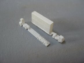 Terminal Tractors (1:1250) in Smooth Fine Detail Plastic