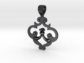 CODE: SL02FE - PENDANT in Polished and Bronzed Black Steel