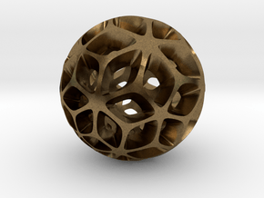 Flora - Pendant / Keychain in Natural Bronze
