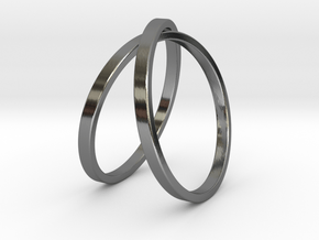 Infinity Ring in Fine Detail Polished Silver