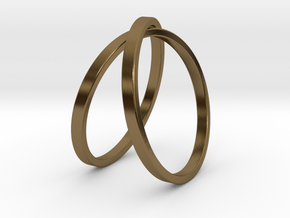 Infinity Ring in Polished Bronze