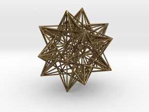 Icosahedron Stellation 3 in Polished Bronze