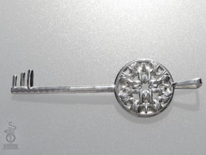 Magic key pendant 5.5cm in Polished Silver