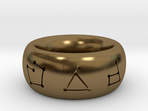 Bard Ring in Polished Bronze