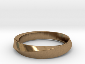 iRiffle Mobius Narrow Ring I (Size 5) in Natural Brass