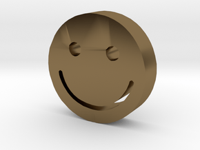 Smiley in Polished Bronze