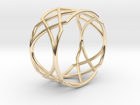 22 Ring 17,20mm in 14K Yellow Gold
