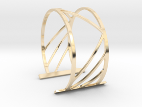 Subgeometric 2_Large in 14k Gold Plated Brass