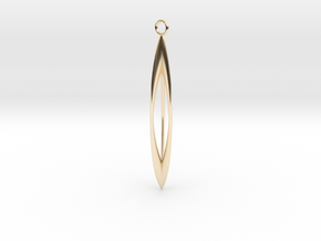 Leaf pendant in 14K Yellow Gold