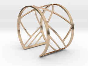 Subgeometric 1_Large in 14k Rose Gold Plated Brass