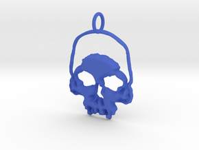 Skull Light Pendant in Blue Processed Versatile Plastic