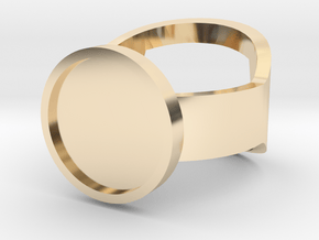 Customizable Bottle Opening Ring - Size 11 in 14K Yellow Gold
