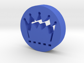 Crown in Blue Processed Versatile Plastic