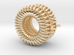 TORUS - earrings in 14k Gold Plated Brass