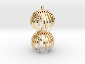 TIME - earrings in 14k Gold Plated Brass