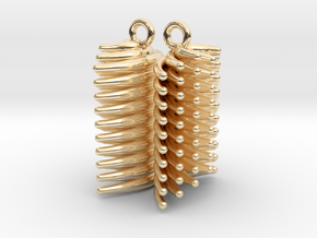 FUR - earrings in 14k Gold Plated Brass