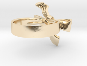 Ribbon Ring in 14k Gold Plated Brass: 5 / 49