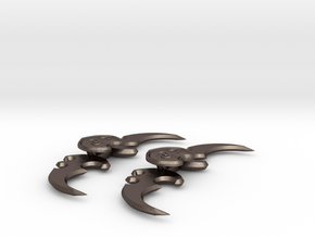 Warglaive Pair in Polished Bronzed Silver Steel