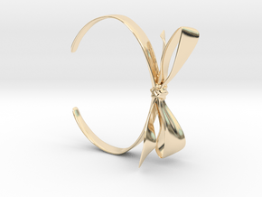 Ribbon Bracelet in 14k Gold Plated Brass