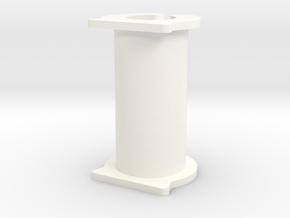 Cable Cylinder in White Processed Versatile Plastic