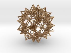 Stellation of a Rhombic Triacontahedron in Polished Brass