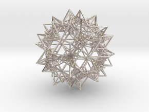 Stellation of a Rhombic Triacontahedron in Rhodium Plated Brass