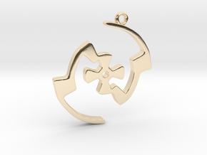 Labyrinth Series #2 in 14k Gold Plated Brass