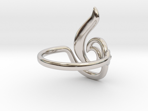 Seed Ring in Rhodium Plated Brass
