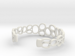 Rings and Things Bracelet in White Natural Versatile Plastic
