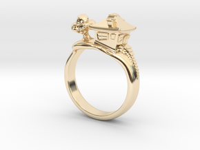 Little House On The Hill Ring in 14K Yellow Gold