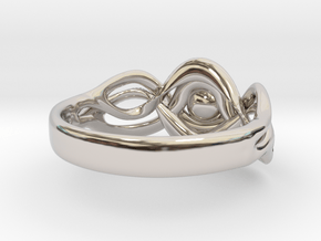 Curvy Ring in Platinum