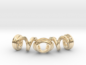 Spiral Bracelet in 14k Gold Plated Brass